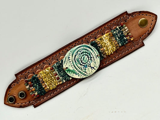 Chocolate Leather Cuff Bracelet