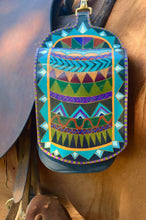 Load image into Gallery viewer, Horse Saddle Bag, Leather Saddle Bag, Hand painted Bag