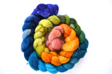 Load image into Gallery viewer, Wool roving, 8 oz, wool for spinning, fiber for spinning, hand dyed roving