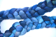 Load image into Gallery viewer, Wool Roving, 8 oz BFL hand painted Roving, Hand dyed roving