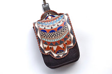 Load image into Gallery viewer, Leather Saddlebag, Horse Saddlebag, Hand painted Bag, Equestrian Bag, Boho Saddle Bag