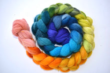 Load image into Gallery viewer, Wool roving, 8 oz, wool for spinning, fiber for spinning, hand dyed roving